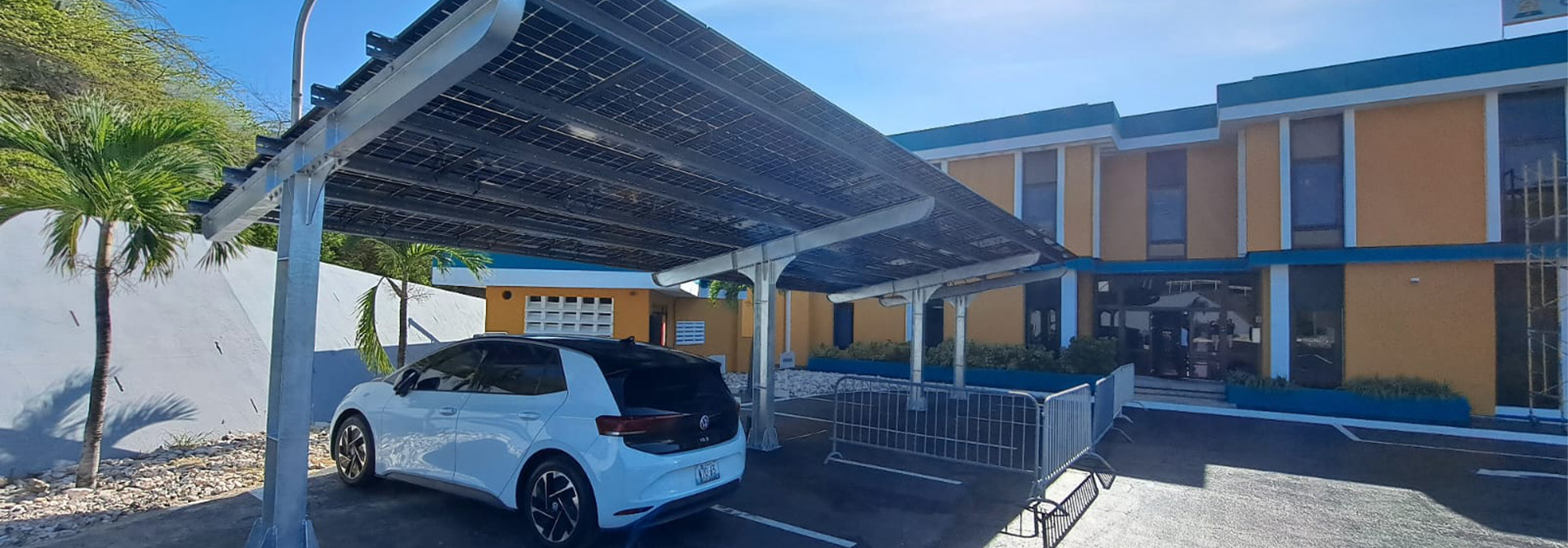 Solar Carport Mounting Structure