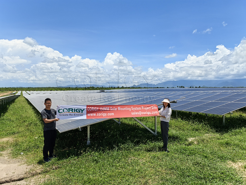 CORIGY 150MW Ground-mounted Aluminum Alloy PV Project Completed in 2024